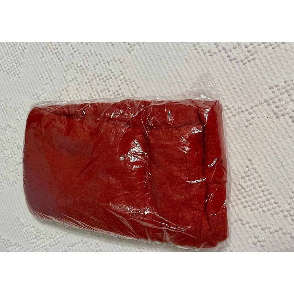 Delta Airlines Embroidered Logo Red Lap In Flight Blanket  New- Unopened Bag